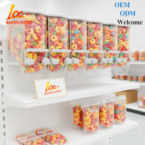 Produttore di caramelle gommose all'ingrosso Halal alla rinfusa Super acido fruttato sapore acido vermi gommosi caramelle dolci - Product Image 1