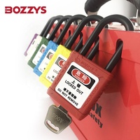 Cadenas industriels BOZZYS OEM en nylon étanche certifiés CE avec anse de 6 mm, signalisation d'avertissement, clé maîtresse