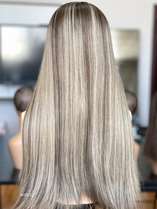 Factory Wholesale 24" <b>Silky</b> Straight <b>Top</b> Quality European Raw Virgin HD Lace <b>Top</b> Human Hair Jewish Wigs - Product Image 5