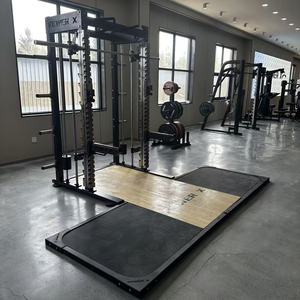 <span class=keywords><strong>Combo</strong></span> Smith Machine e Power Rack Commerciale con Piattaforma per Stacchi, Attrezzatura Fitness Professionale Resistente - Product Image 1