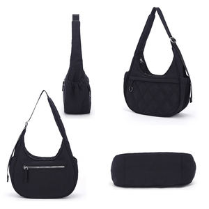 Bolso de Hombro Tipo Hobo Acolchado de Nailon Premium al por Mayor, Ligero, Resistente al Agua, Bolso Tipo Dumpling para Mujer, Informal para Viajes - Product Image 6
