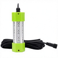 Lampe de pêche LED sous-marine haute luminosité IP68 avec clips de batterie, plusieurs puissances, en alliage d'aluminium pour le rassemblement de poissons