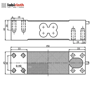 LC1545 load cell 100kg 200kg 300kg small size scale platform scale force sensors weight sensor mini sensor