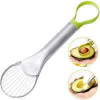 Avocadosnijder van roestvrij staal, 3-in-1 avocado-ontpitter, fruit- en groentegereedschap