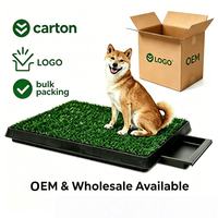 Plateau de propreté intérieur lavable pour chiot, système de toilette imperméable pour chien, support réutilisable pour tapis de propreté pour animaux avec grille