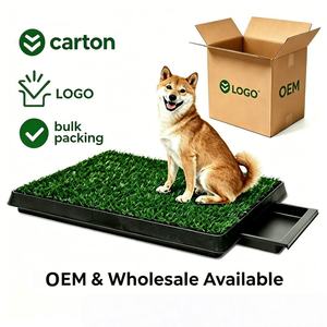 Plateau de propreté intérieur lavable pour chiot, système de toilette imperméable pour chien, support réutilisable pour tapis de propreté pour animaux avec grille - Product Image 2