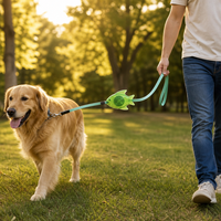 Laisse de chien rétractable automatique en nylon, haute résistance, réfléchissante la nuit, durable, pour toutes les générations, directement de l'usine