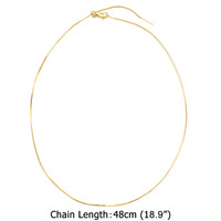 Nouveauté : Collier en chaîne serpent plaqué or 18 carats avec mini pendentif lettre initiale alphabet pour femme
