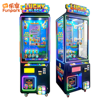 Mesin Permainan Koin FunPark, Mainan Hiburan Khusus, Mesin Hadiah Blok Keberuntungan
