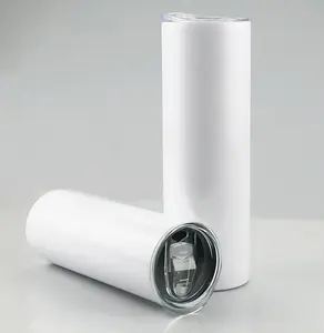 Bulk stainless steel 20oz straight skinny sublimation tumblers for heat transfer