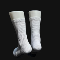 Kaos Kaki Basket Elite Setinggi Lutut Kelas Profesional Terlaris - Kaos Kaki Tanpa Jahitan dari Nilon dengan Bantalan Tebal, Penyerap Guncangan, dan Penyerap Keringat.