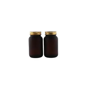 Empty Square Honey Jar PET/TRITAN Frascos de vidrio Glass Jar Square Amber Jars for Honey mini mason lid handle