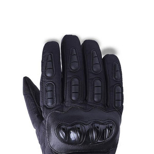 Gants de moto en cuir sur mesure, nouveau style, fabrication professionnelle, couleur unie. - Product Image 6