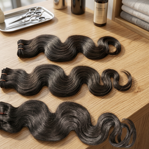 ผมแท้บราซิลแบบออร์แกนิคจากอินเดีย  แบบ Remy  ถักด้วยเครื่องจักรแบบ Double Weft  ทุกสี  น้ำหนัก 100 กรัม ราคาสมเหตุสมผล - Product Image 2