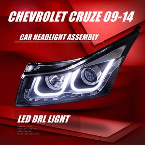 HYML linterna del coche de la Asamblea modificado lente de la luz de xenón LED Ojos de Ángel Dual U luz diurna para Cruze 09-14 - Product Image 2