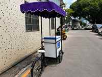 Chariot mobile de présentation de glaces, tricycle à glaces