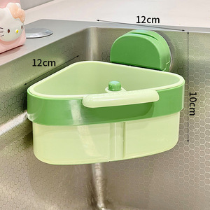Cesta de drenaje triangular de plástico con ventosa reutilizable y ecológica Syh1512 para filtro de agua y té, venta al por mayor - Product Image 4