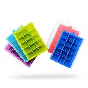 Household Items Top Sellers Bar Tools Diy Ice <b>Cube</b> Maker Mold Silicone Square 15 Holes Ice <b>Cube</b> Tray With Lids - Product Image 3