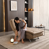 Fauteuil de relaxation électrique multifonctionnel en cuir, style impérial, convertible, pour salon et pause déjeuner