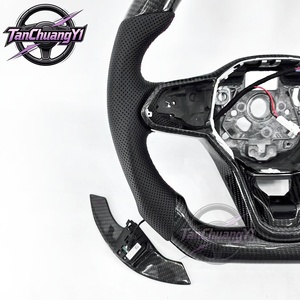 Volante de Fibra de Carbono de Diseño Nuevo Personalizado para Volkswagen VW <span class=keywords><strong>Golf</strong></span> <span class=keywords><strong>8</strong></span> MK8 GTI <span class=keywords><strong>Golf</strong></span> <span class=keywords><strong>GTE</strong></span> 2020-2021 - Product Image 3