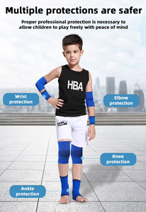 Ensemble de protection ultra-léger 4 en 1 pour enfants, protège-poignets, coudes, genoux et chevilles pour le skateboard, le basketball et le cyclisme - Product Image 3