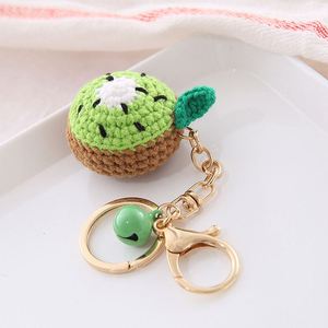 Wholesale Keychain Fruit Keychain Food Keychain Hand Made Knitted Watermelon Orange Crochet Keying Crochet Donut Fruit <b>Key</b> <b>Ring</b> - Product Image 6