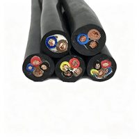Câble YZ à âme en cuivre, léger, gainé de caoutchouc, flexible et résistant aux plisages, pour installations électriques temporaires en extérieur