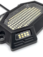 Lumina New Pure White 12pcs 184 LED Rock Lights avec boîtier en aluminium haute résistance IP68 étanche Jeep Truck ATV SUV 12V