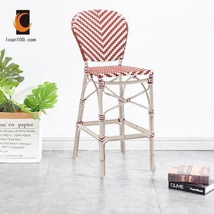 Rust Proof Counter Swivel Bar Stools With Back Lem Rattan Bar Stool Chair - Product Image 4