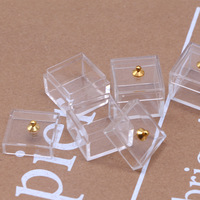 Vitrine pour maison de poupée xinchenDollhouse, boîte transparente, mini boîte de rangement en plastique, bijoux miniatures, 1 pièce