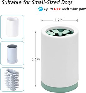 Semi <span class=keywords><strong>automatico</strong></span> animali domestici <span class=keywords><strong>cani</strong></span> zampa tazza di <span class=keywords><strong>lavaggio</strong></span> del piede pulitore con setole delicate - Product Image 3