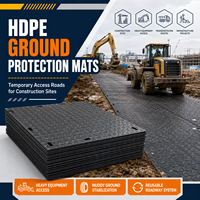 Revêtements de sol durables en HDPE pour la protection des sols, tapis de route temporaires pour les chantiers de construction, les événements en plein air et les projets de aménagement paysager