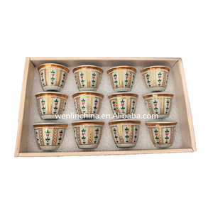 Arabie Saoudite Café Wenlin Usine Personnalisé PORCELAINE logo Ethiop Ian Céramique Musulman Thé et Cawa Moderne SET 12 PCS Par BOÎTE - Product Image 4