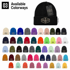 Bonnet Tricoté Unisexe en Acrylique de Haute Qualité, Personnalisable, Simple, avec Logo, pour Usage Quotidien et <span class=keywords><strong>Ski</strong></span>, pour Adultes, Vendu en Gros - Product Image 3
