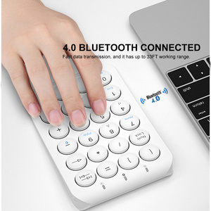 New Plastic Portable Number Pad 22 Keys BT <b>Wireless</b> Rechargeable Numeric Keypad for I.OS Mac <b>mini</b> <b>keyboard</b> - Product Image 6