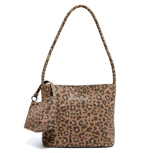 Bolso Tote Pequeño OEM ODM para Mujer, Bolso Tipo Cubo Colorido para Chica, Bolso de Hombro con Estampado de Leopardo para Mujer, Bolso Bandolera Textil de Moda - Product Image 4