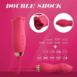 Vibratore a Forma di Labbra Rosse Fiammeggianti con Apertura e Chiusura, 10 Modalità di Bacio, <span class=keywords><strong>Dildo</strong></span> Vibrante con Lingua Succhiante, Giocattoli per Sesso Orale - Product Image 2