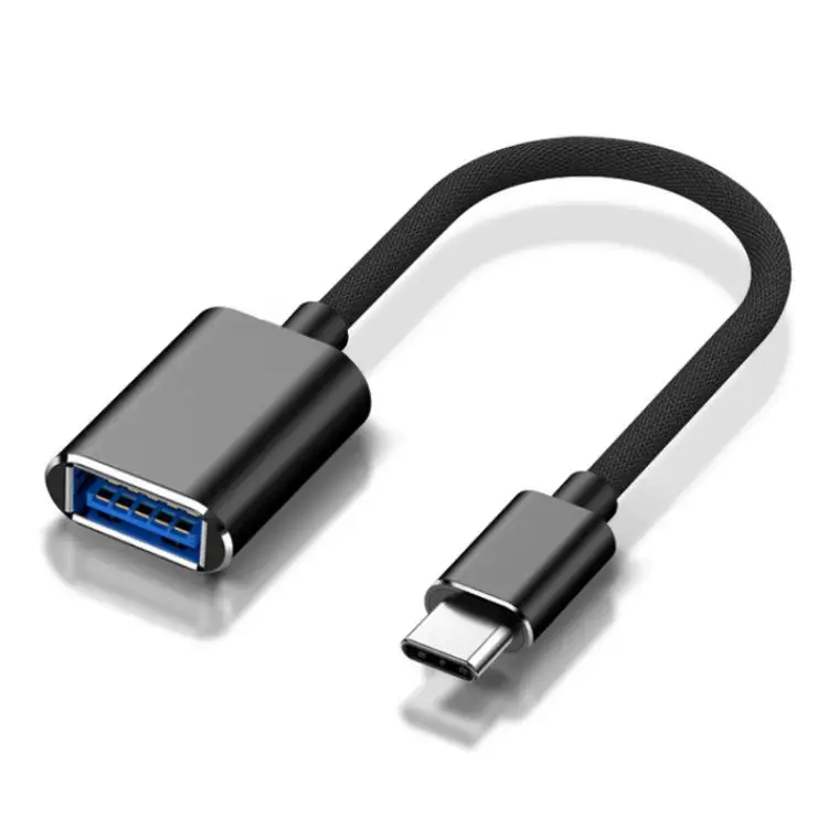 USB 2.0 어댑터에 USB-C 나일론 꼰 Type-C OTG 케이블 편리함 드라이버 필요 없이 단순히 플러그 앤 플레이