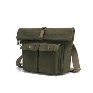 2025 nuova borsa a tracolla vintage vintage vecchio uomo verde per uomo verde oliva - Product Image 2
