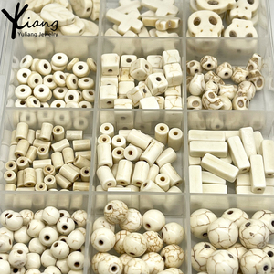 Nieuwe witte ronde platte schelp- en koraalkralenset voor het maken van doe-het-zelf-armbanden en kettingen - Product Image 4