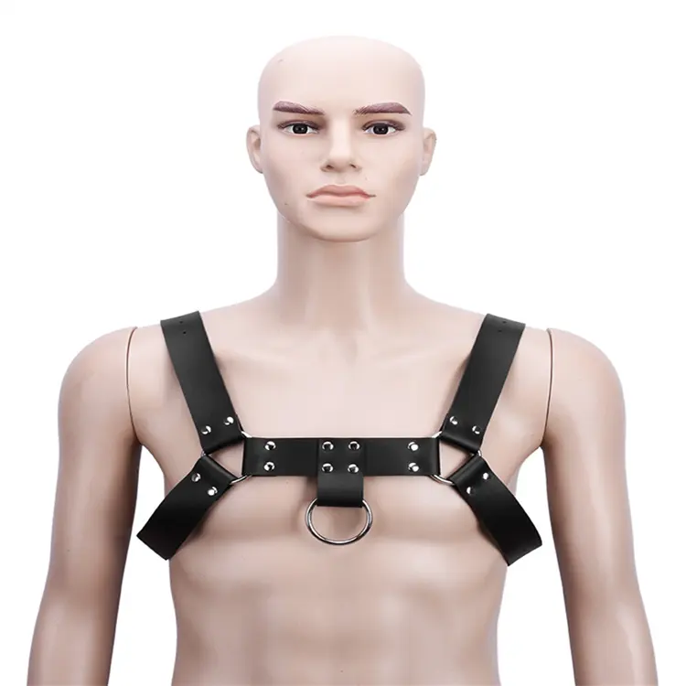 Tenue érotique sexy pour hommes, Costume d'esclave BDSM, tenue fétiche, corps Gay, poitrine, harnais de Bondage en cuir