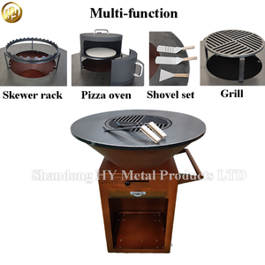 مجموعة مكونة من الفولاذ والمعدن لتدفئة أروقة الشواء والحديقة في الهواء الطلق لحرق الموقد - Product Image 4