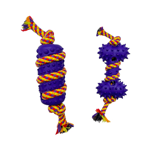 ハードと咬傷に強いチュー犬のおもちゃインタラクティブゴムロープペットおもちゃ - Product Image 4