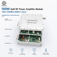 Módulo Amplificador de Potencia RF Lineal GaN GNSS L1 de 100W, 1560-1620MHz, DC28V, Control RS485, Salida N-F, Ultra Bajo Ruido, Alto P1dB, Aluminio