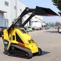 Chargeuse compacte sur pneus Derette V1000 Pro, mini-chargeuse compacte S1050 pour la construction, l'aménagement paysager et l'agriculture