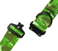 Collier pour chien tendance de 1,5 pouce de large, personnalisé, motif uni, double nylon, doublure douce, robuste et durable, ensemble de colliers pour animaux de compagnie