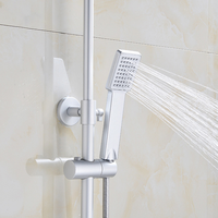 Ensemble de mitigeur de douche en aluminium spatial, système de douche sans rouille, mitigeur de douche mural pour salle de bain, populaire en Afrique