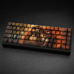 Claviers personnalisés DIY <span class=keywords><strong>LOL</strong></span> Red Riding Annie, 68 touches, touches PBT imprimées latéralement, sublimation par transfert de colorant, profil Cherry pour clavier mécanique - Product Image 1