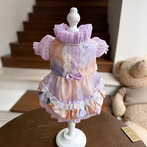 Vêtements d'hiver pour chiens, nouveau style, robe de princesse pour petits chiens et combinaison pour Bichon Frise, vente en gros disponible - Product Image 1