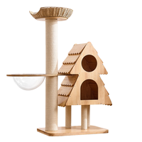Grande tour d'escalade pour chat en bois moderne avec plateforme de saut, griffoir pour chat, maison pour chat, pour tous les chats, OEM ODM en gros